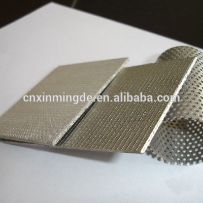 316l stainless steel 3 layers sintered 40micron round filter mesh tube